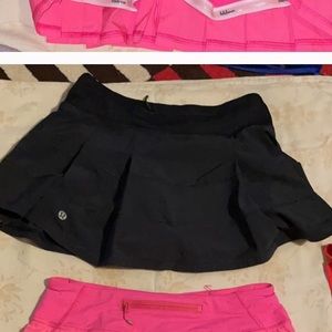 Black skort lululemon